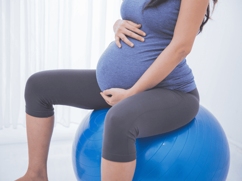 Yoga Ball Pregnancy Exercises